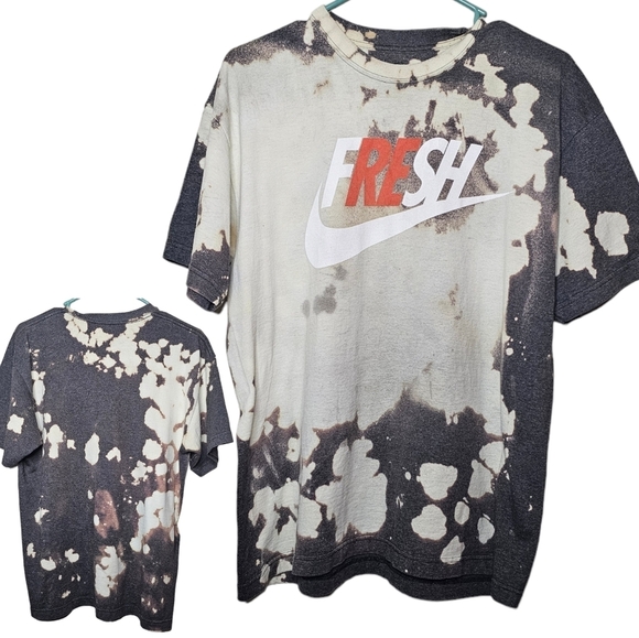 Nike Acid Washed Fresh Graphic Tee Size Medium - Picture 1 of 5